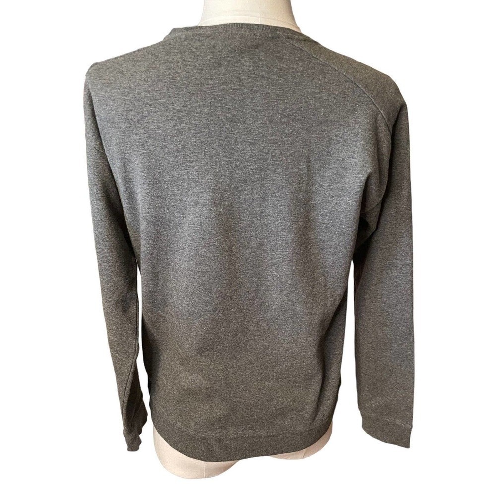 COS Men’s Colorblock Sweatshirt Red Gray Pullover Size Medium - Picture 7 of 9